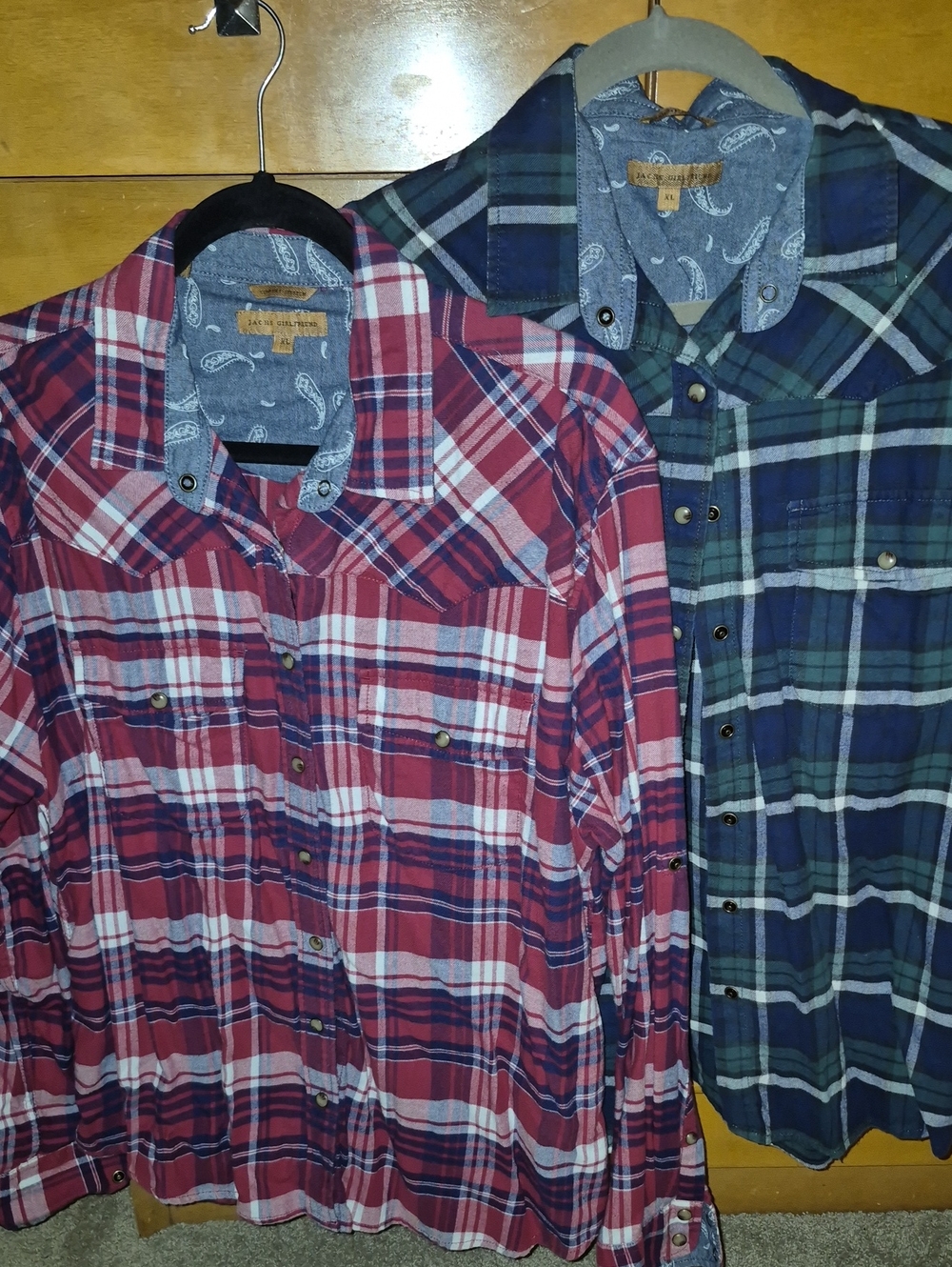 Jachs Classic Plaid Button-Down Shirt - Red & Blue